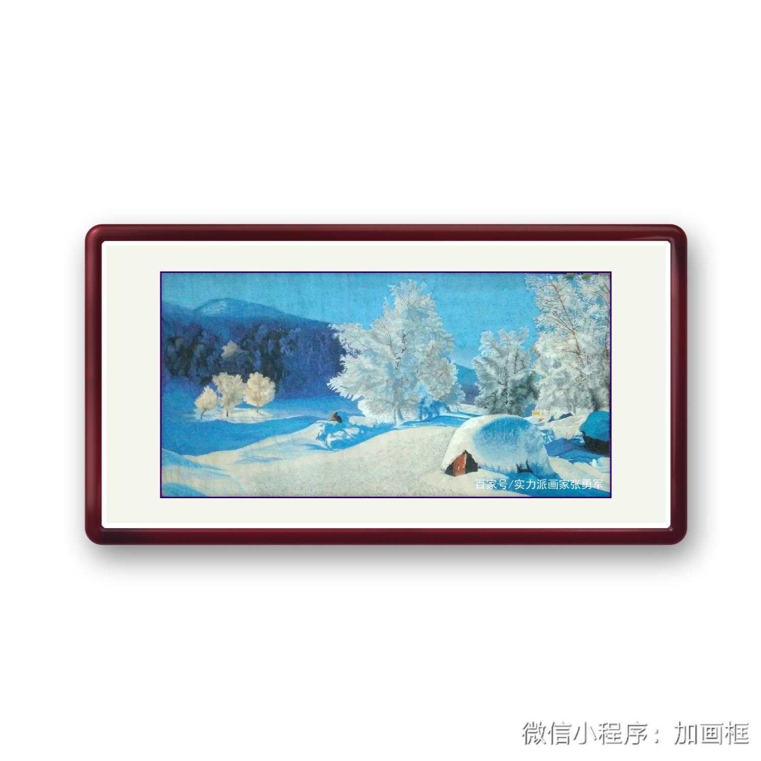 实力派画家张勇军先生生宣彩墨写实国画作品画展效果