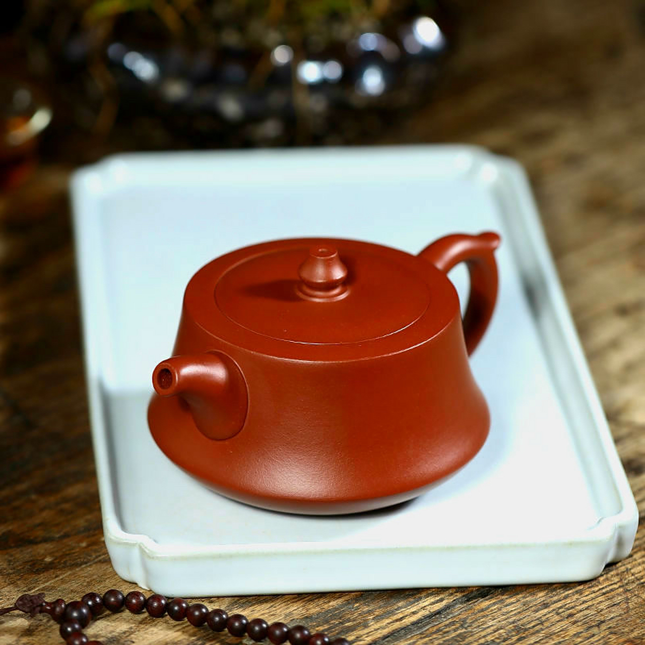 《柱础》宜兴紫砂壶名家纯全手工柱础正宗功夫茶具套装球孔家用泡茶壶