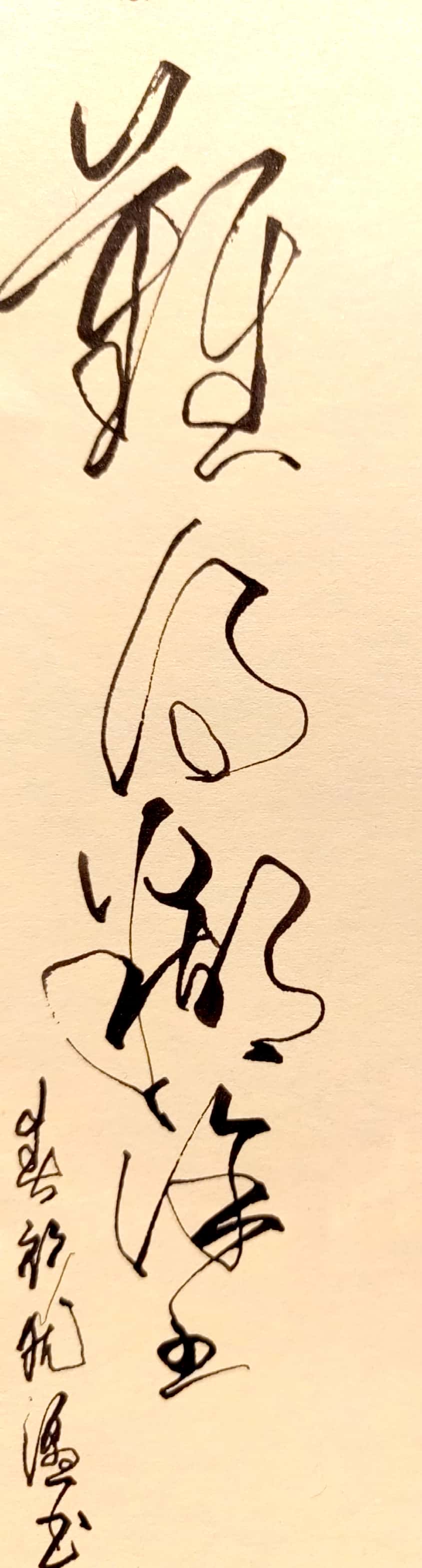 难得糊涂      ～春衫犹湿硬笔草书