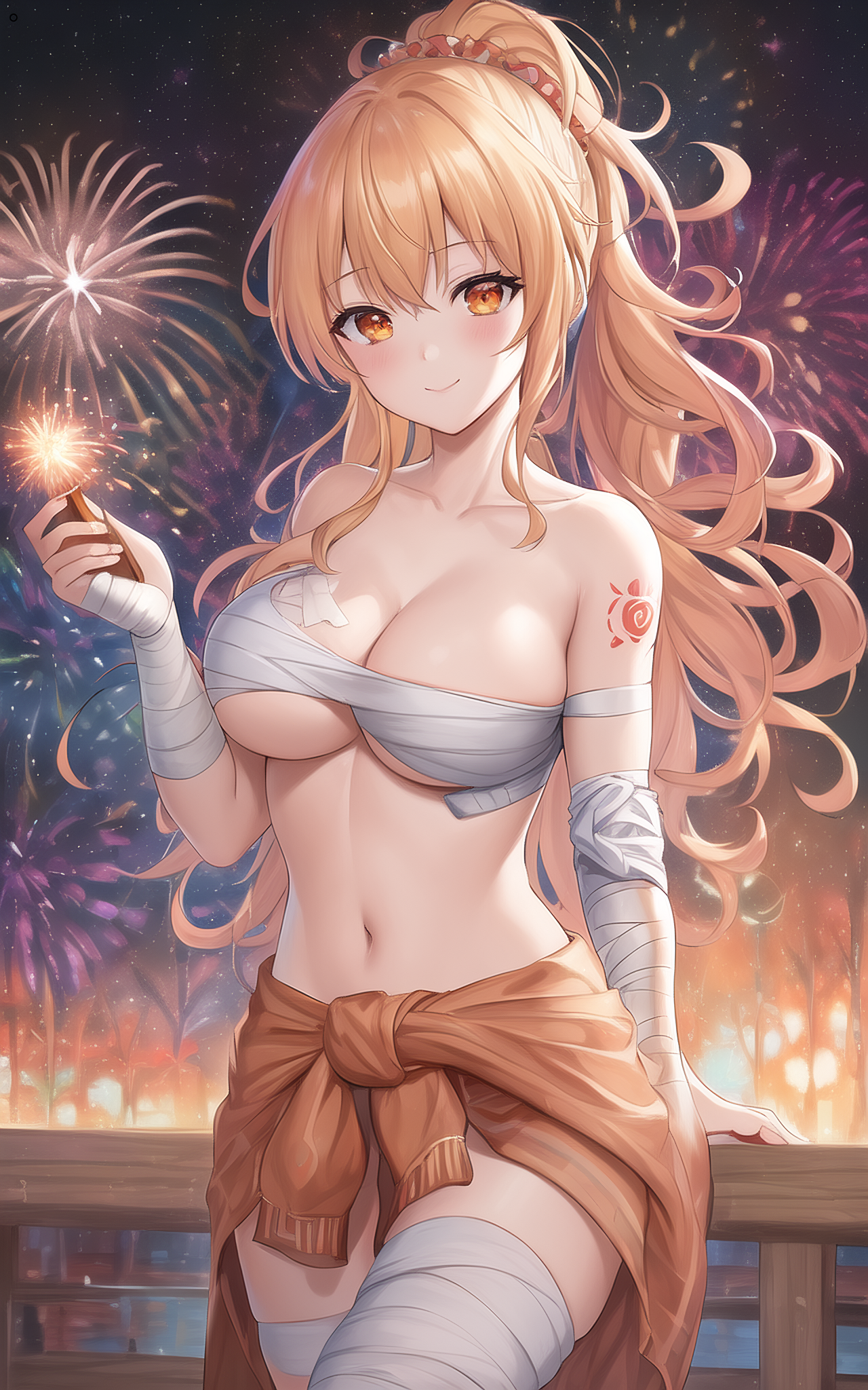 绷带缠身的肉感