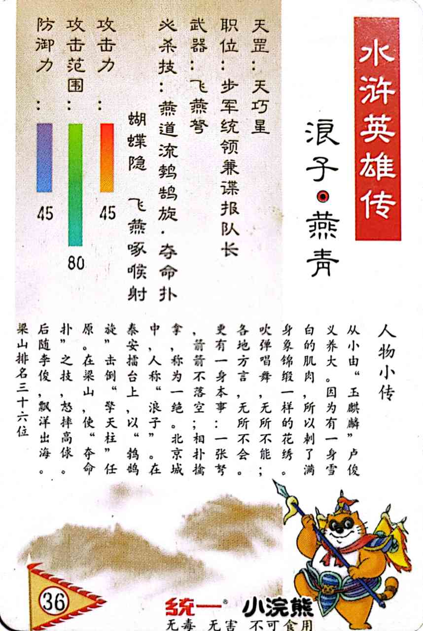 "浪子"燕青,水浒中结局最好的英雄之一,梁山时的聪明果敢,招安后的