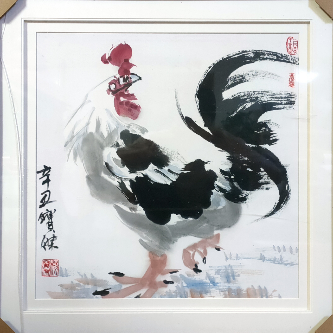 中国画,杨宝杰 首都博物馆杨宝杰老师手绘作品,2尺斗方,杨老师化作集