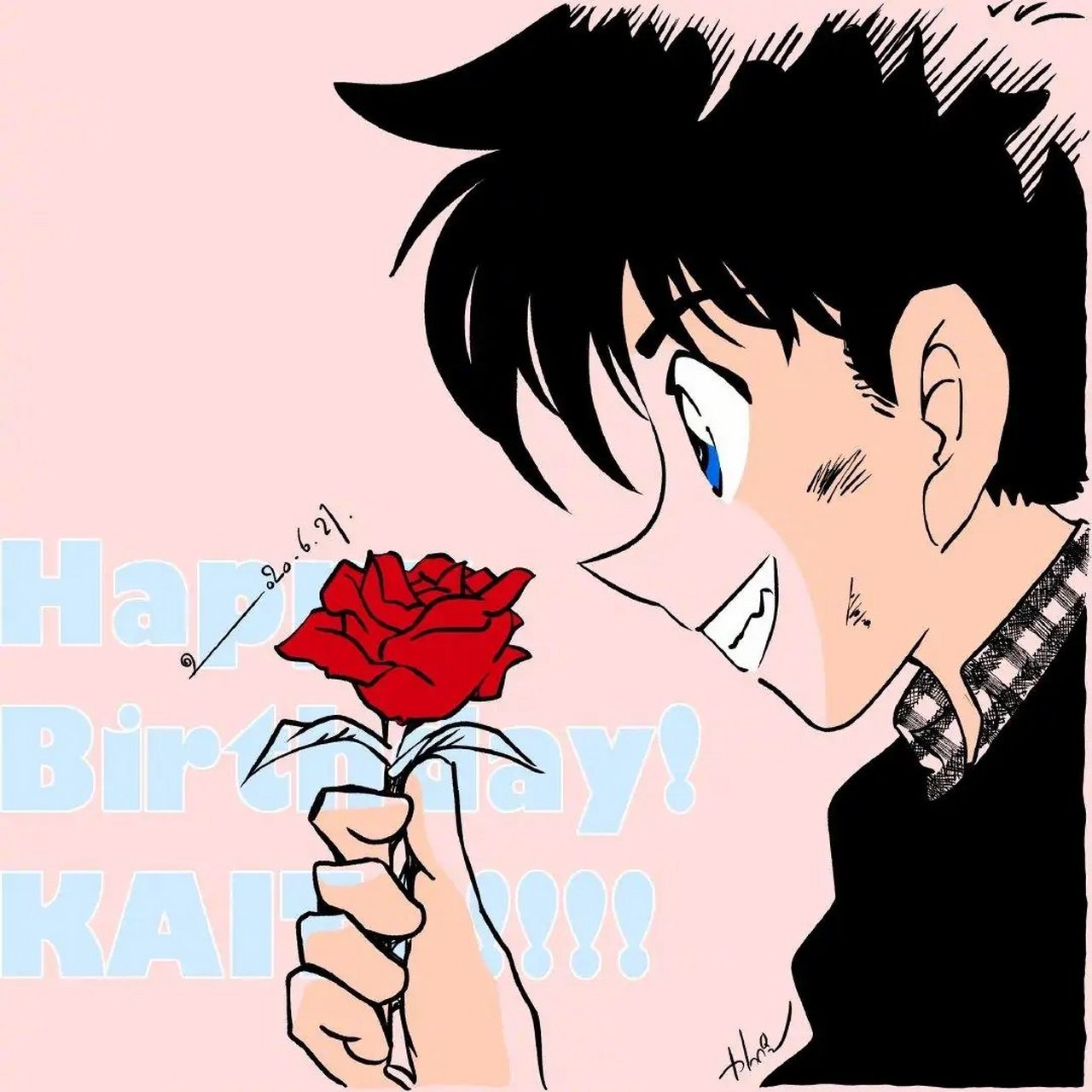 6月21日,青山老贼生日快乐[大笑]斗子生日快乐[大笑]