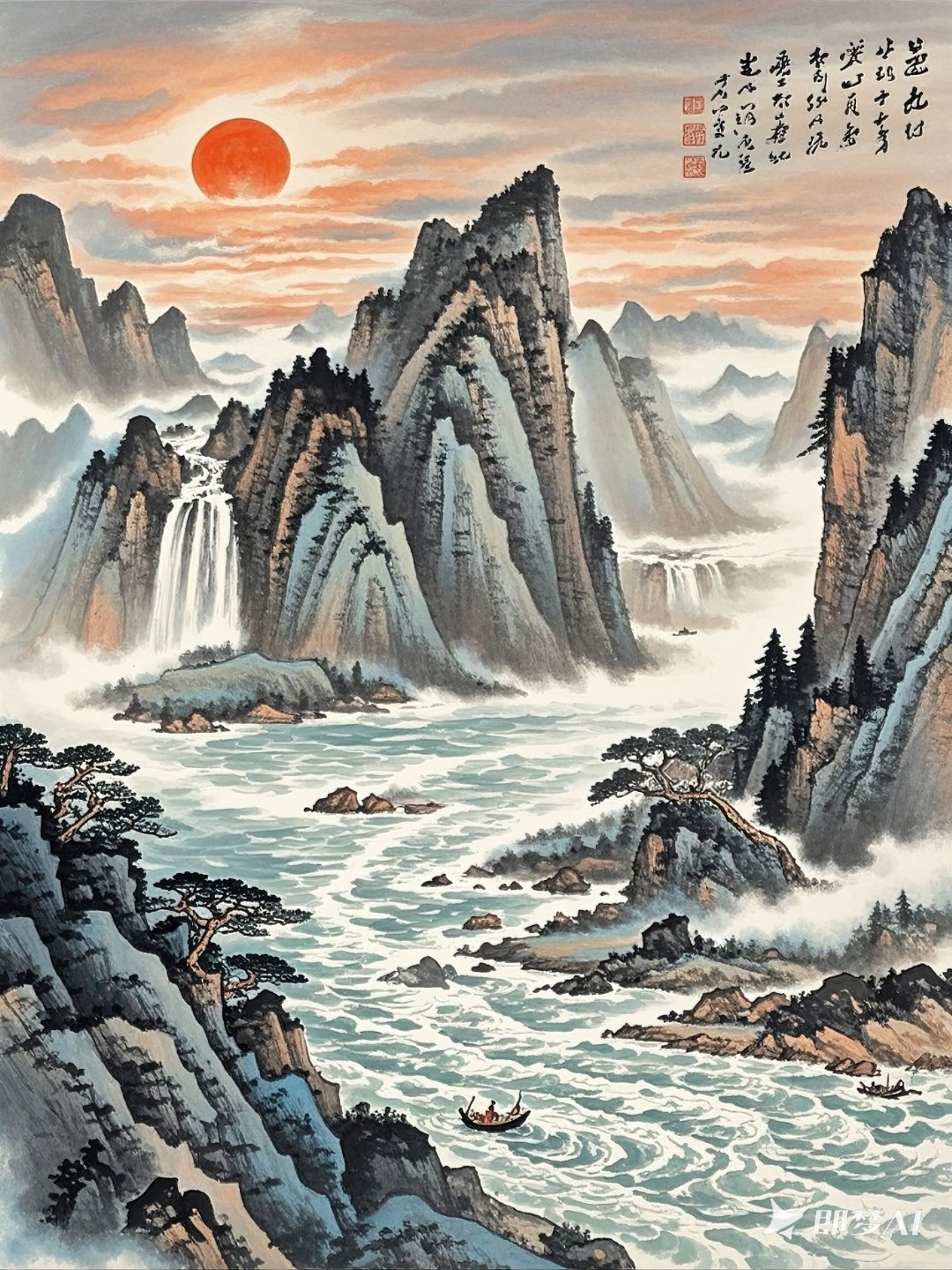 沉浸在ai绘画的世界中无法自拔, ai绘国画,其乐无穷