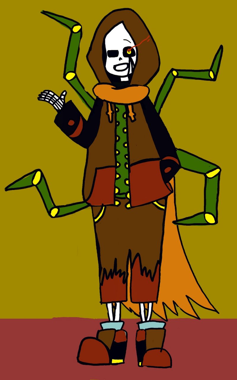 今天画一个血眼家的sans,画的不好,,^,,@血眼是个画渣