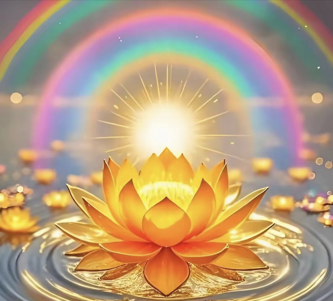 刷到金色莲花,代表马上好运连连了