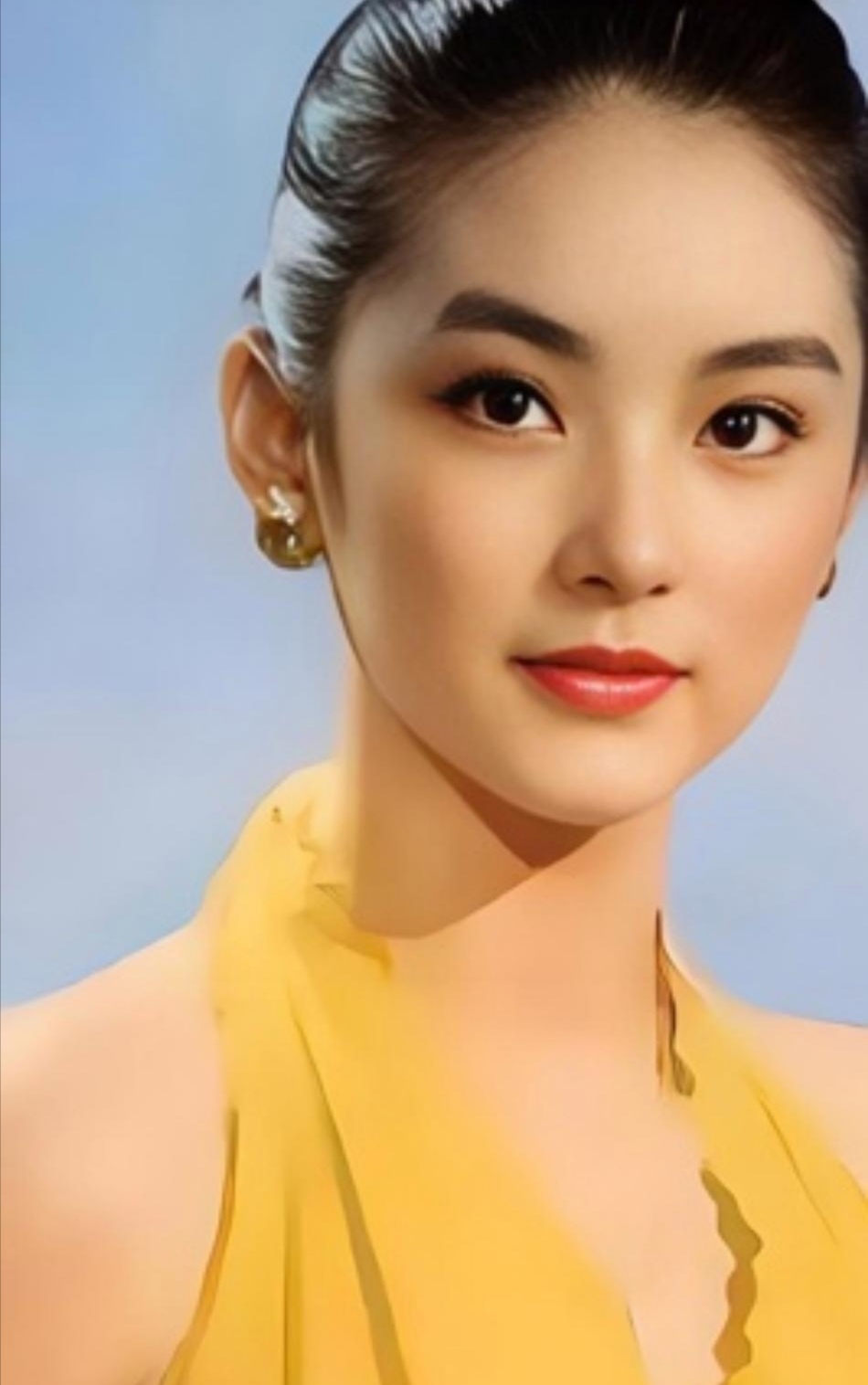 林青霞23岁时真的是美到不行了,颜值和身材都是顶级,你们看看这身黄