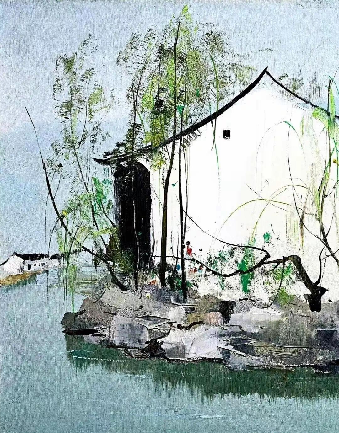 给家人们准备三幅中国山水画,清秀别有韵味,脱俗温文儒雅,看着就很