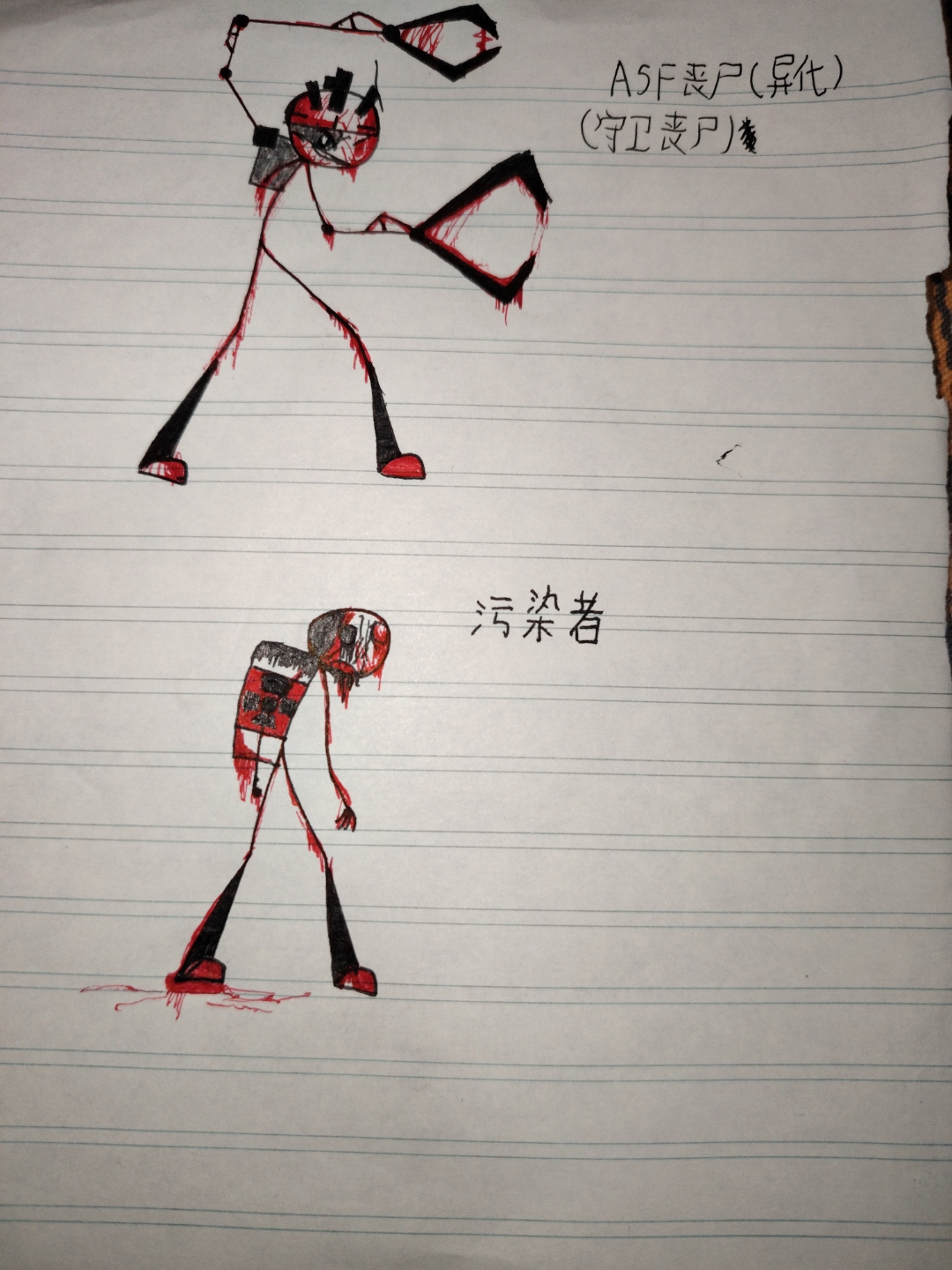 新画的丧尸不喜勿喷