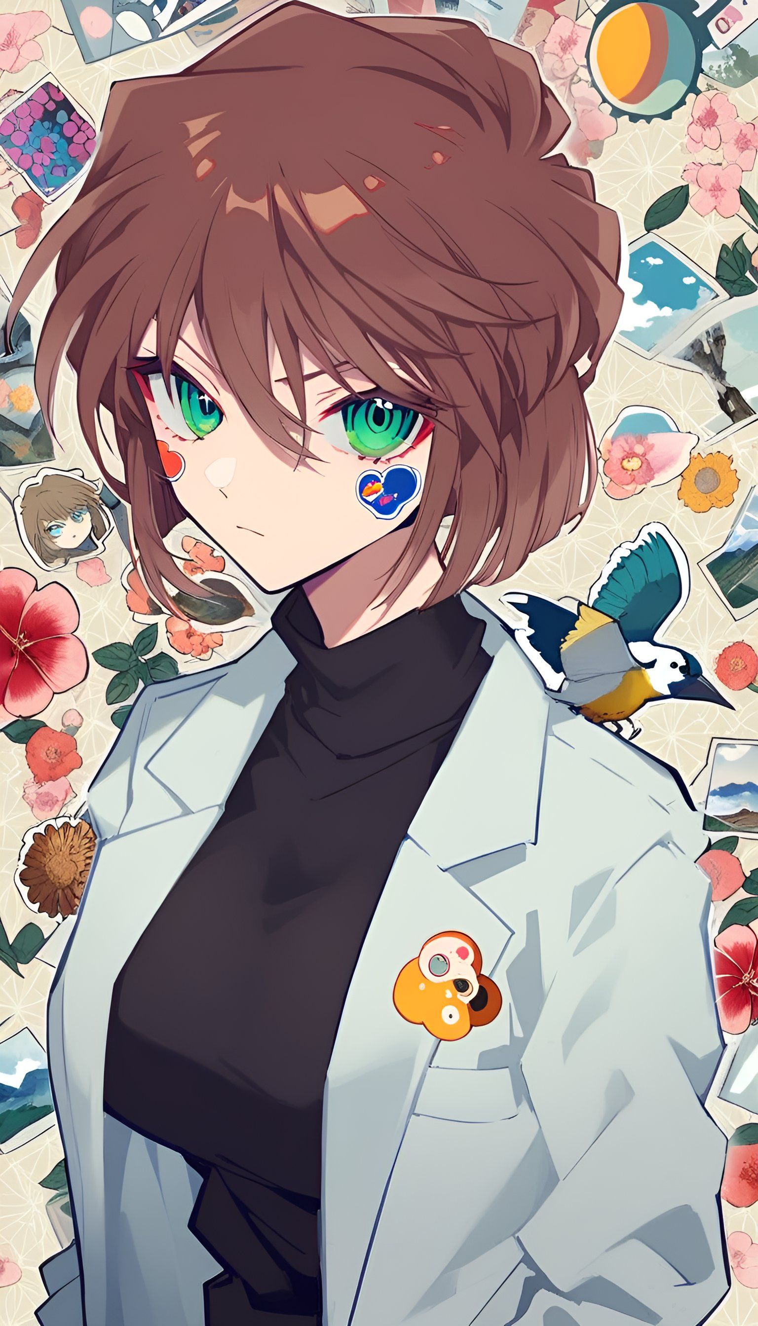 志保明美艾莲娜,宫野家的三枝花 (名柯绝美壁纸分享2)ai生成,不喜勿喷