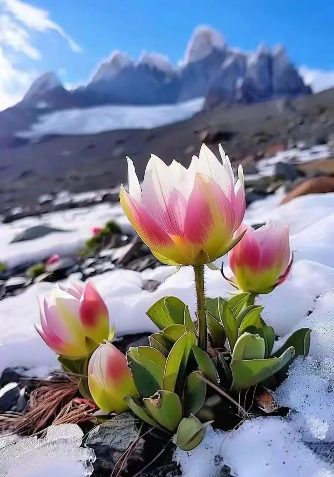 最美雪莲花图片