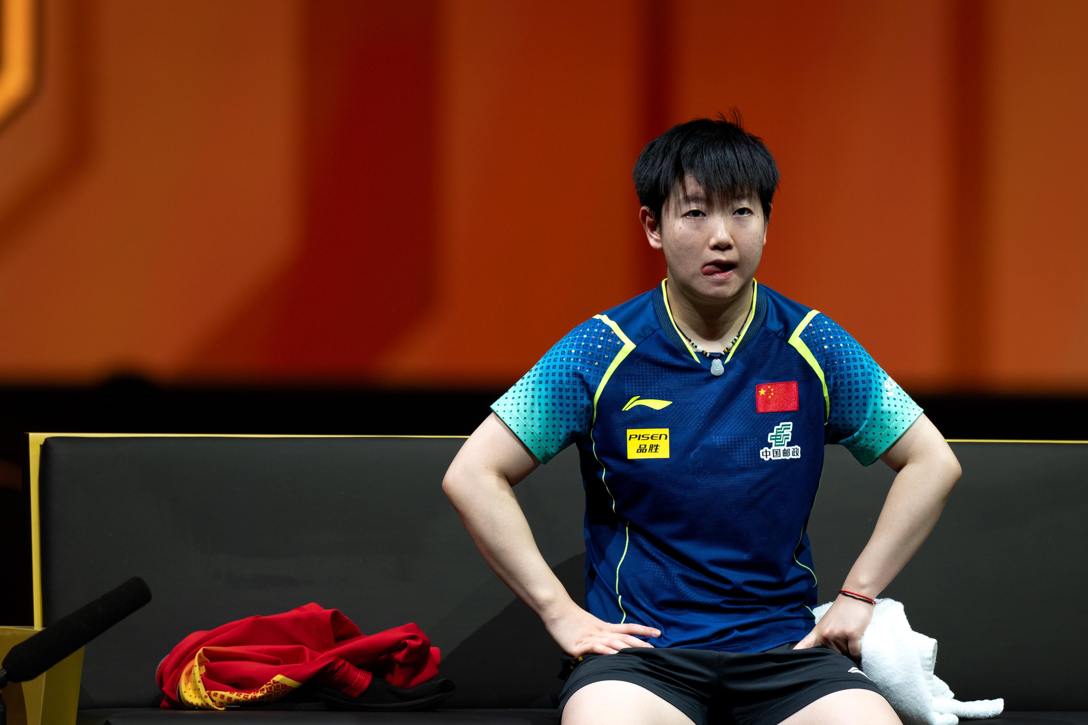 乒乓球世 界杯半决 赛孙颖莎相关图片2
