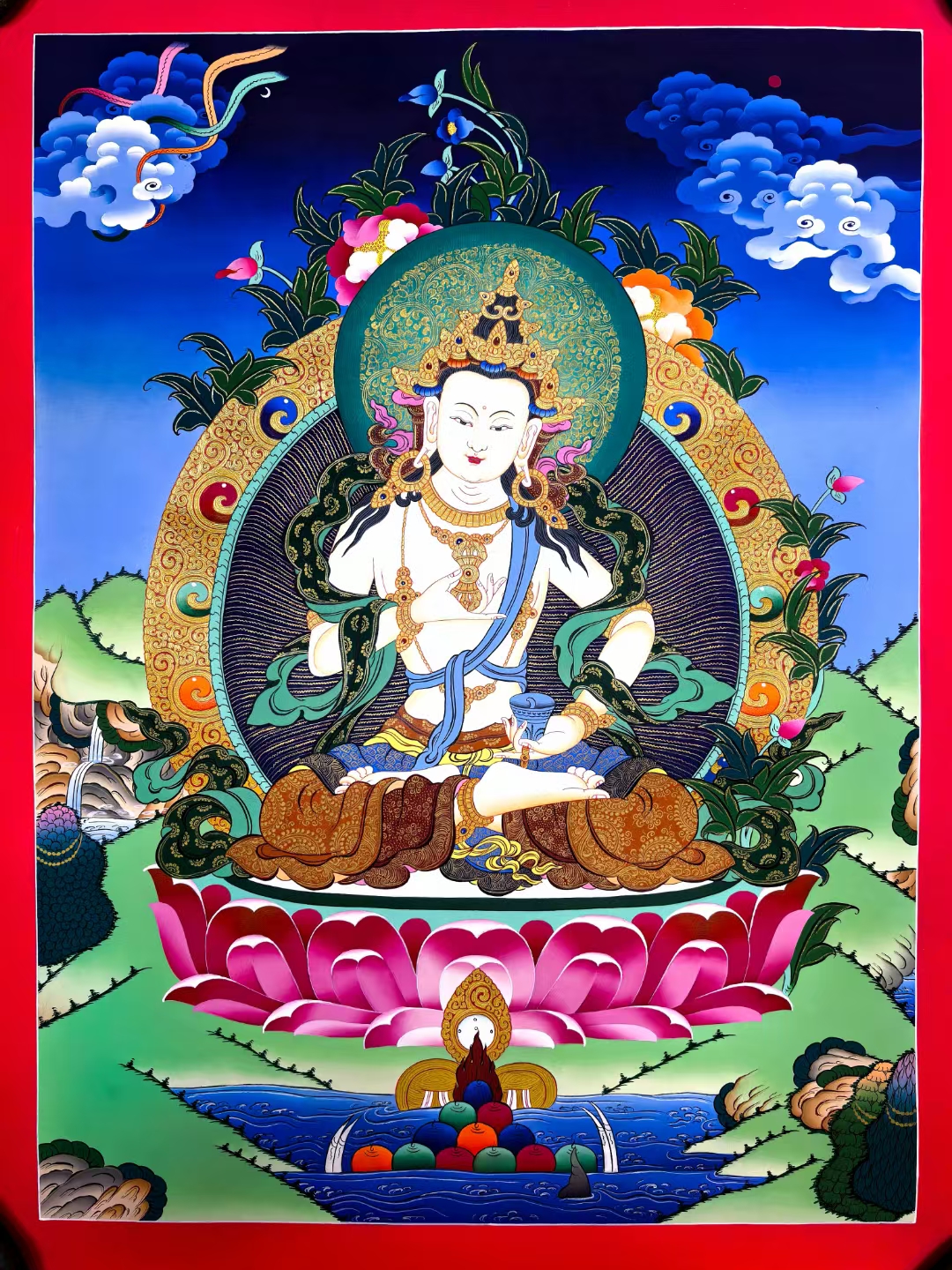 精美彩唐 【金刚萨埵】画芯尺寸45×65cm