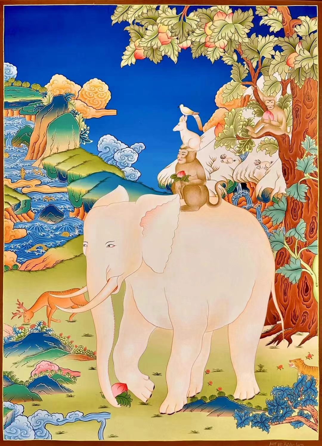 《吉祥和睦四瑞图》精品:80