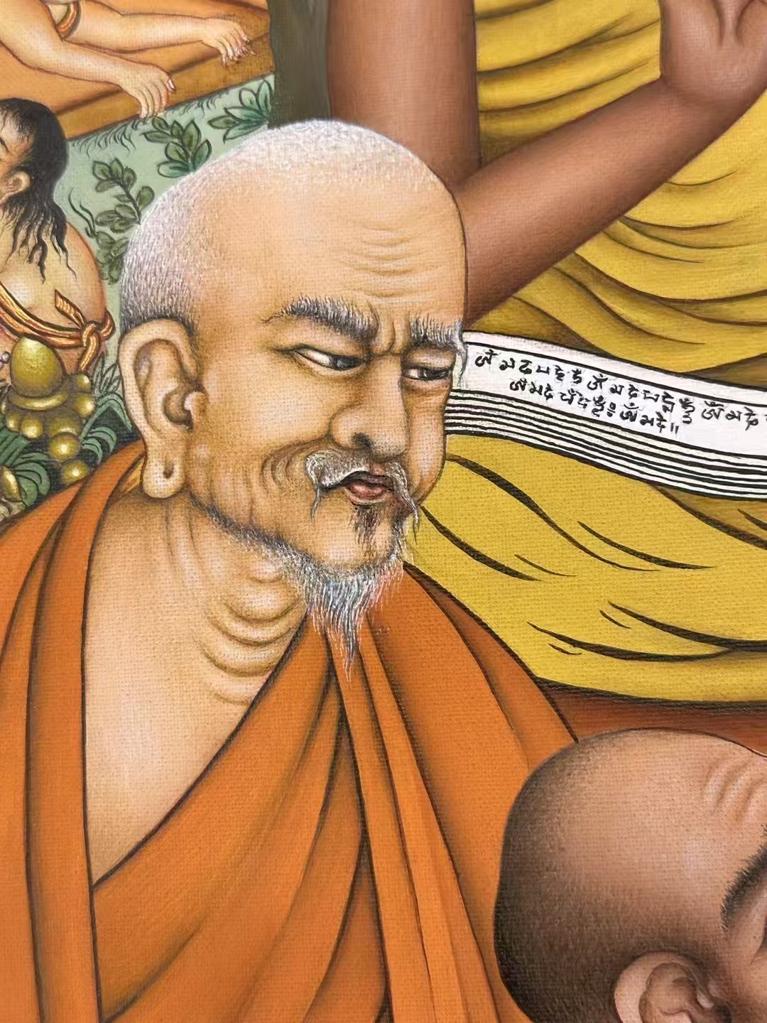 传世收藏级唐卡 【释迦牟尼说法】画芯118×89厘米