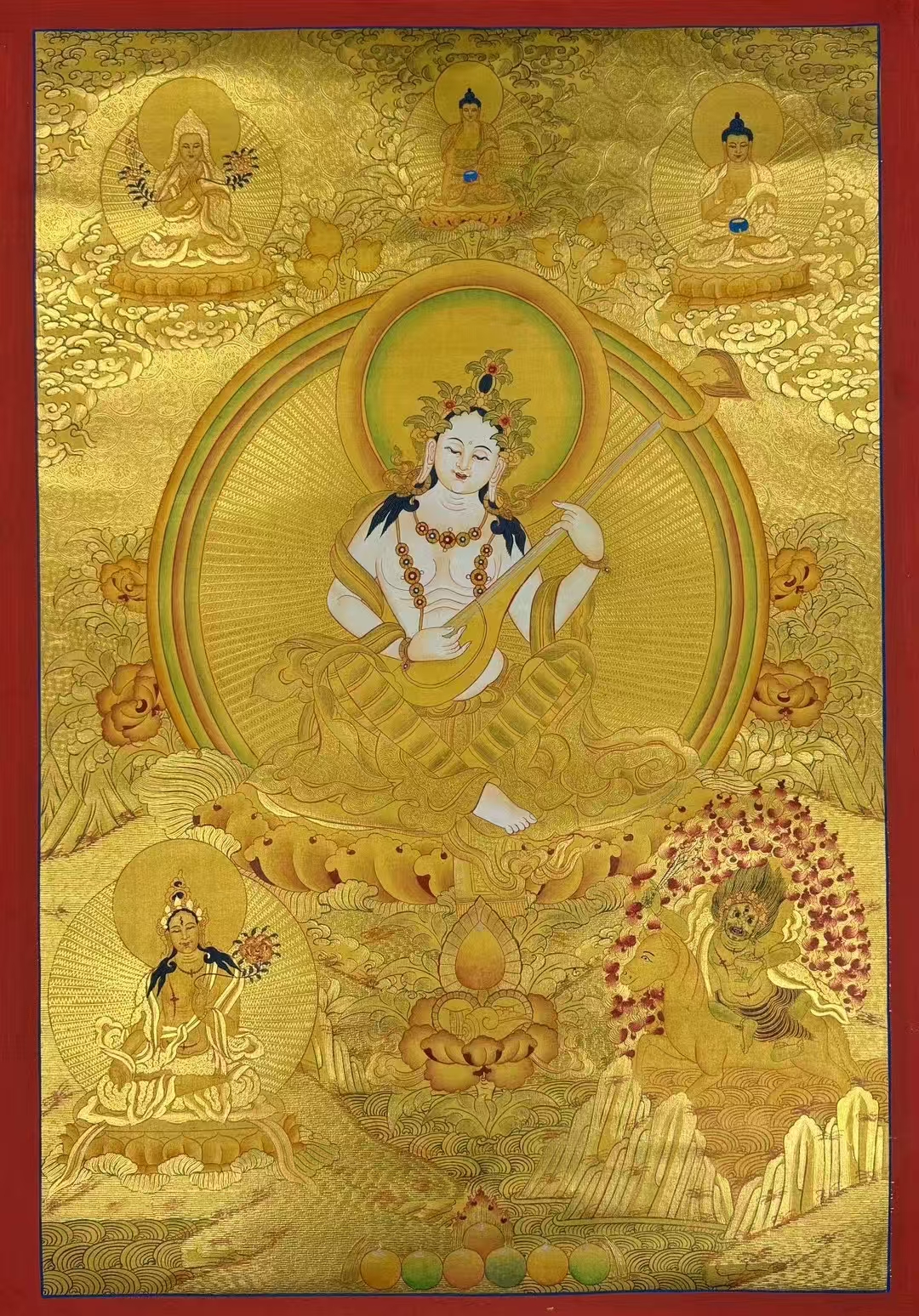 佛母图片妙音天女高清图片妙音天女菩萨辩才天女妙音天尊妙音佛母图片