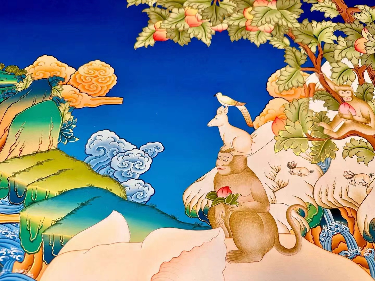 《吉祥和睦四瑞图》精品:80