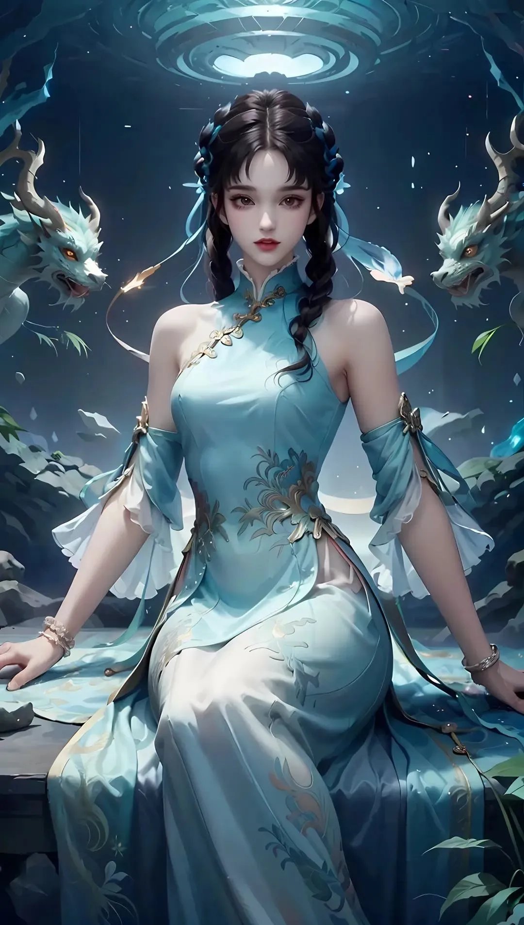 王者荣耀 |:西施  仙女姐姐的蓝色梦幻之旅,美得让人窒息!