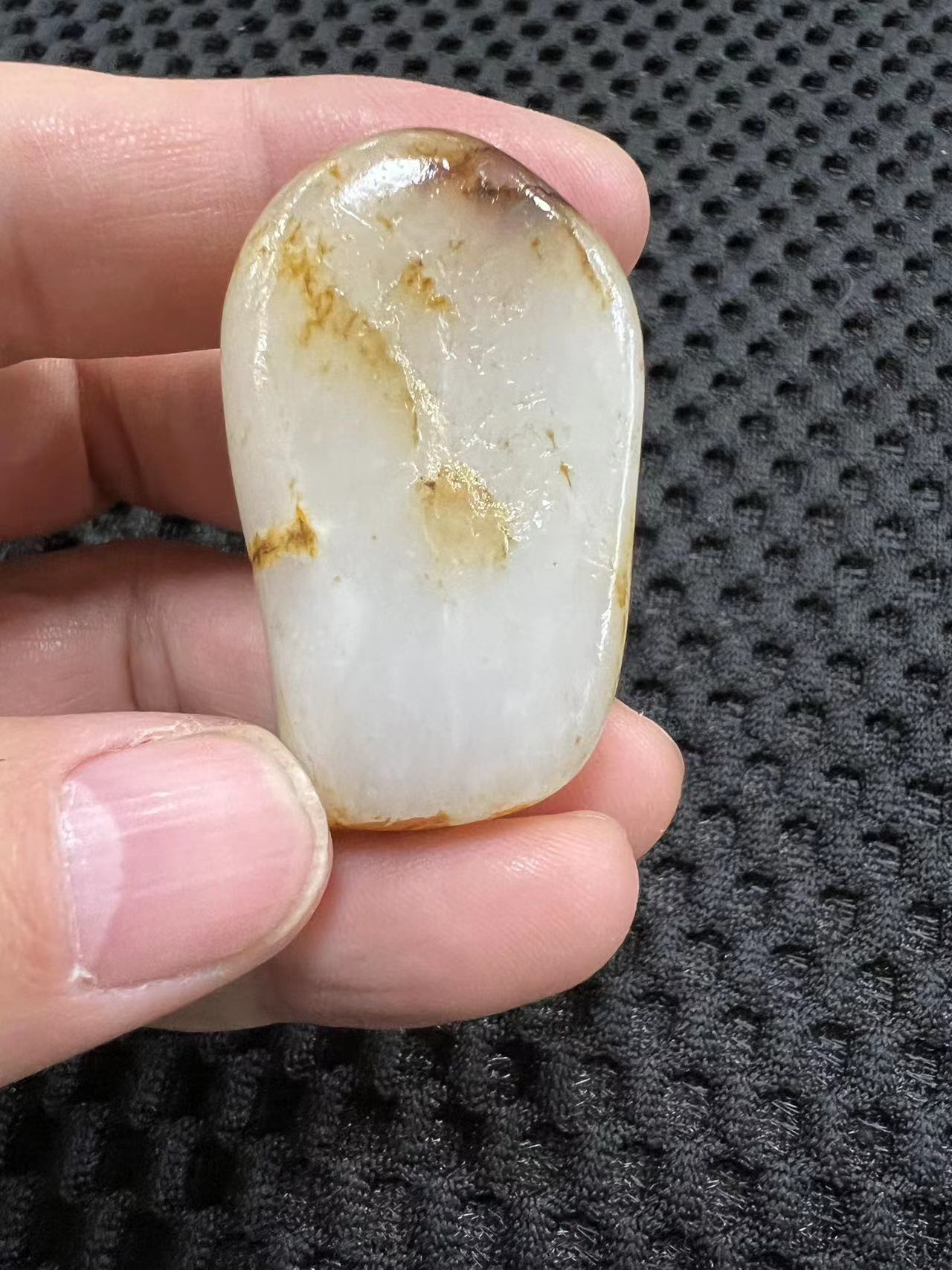 新疆和田玉籽料原石#盘盘老物件