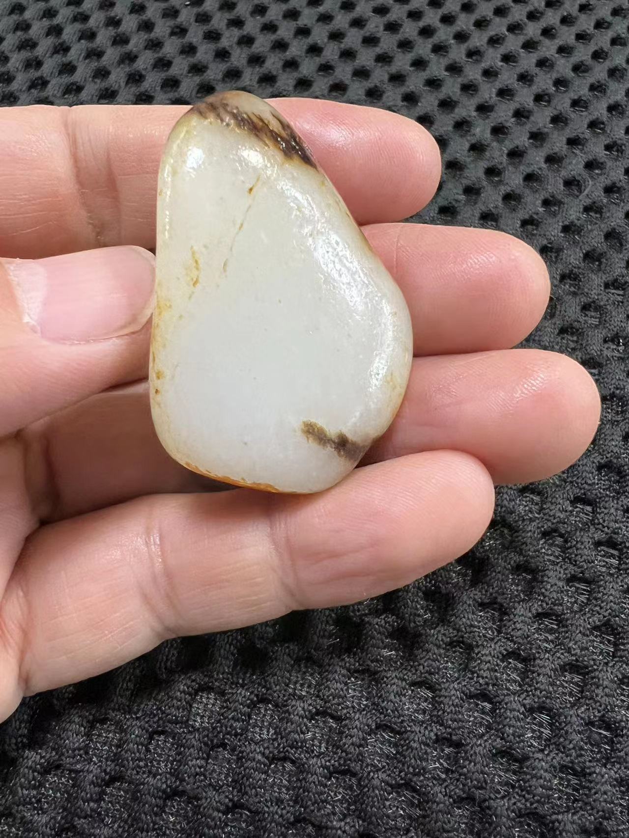 新疆和田玉籽料原石#盘盘老物件