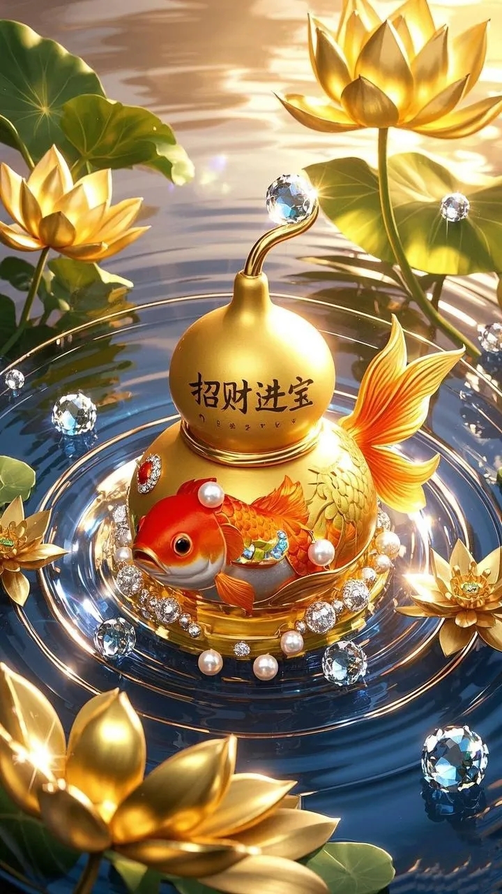 招财运葫芦壁纸,见者福气满满好运连连 #动态连更挑战