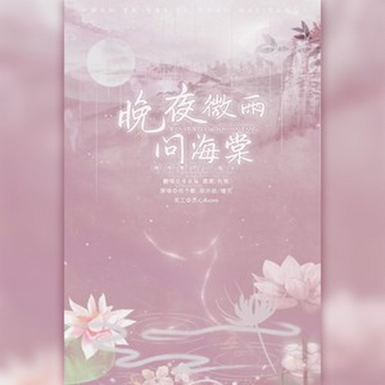 晚夜微雨问海棠,踏仙玉衡共归途