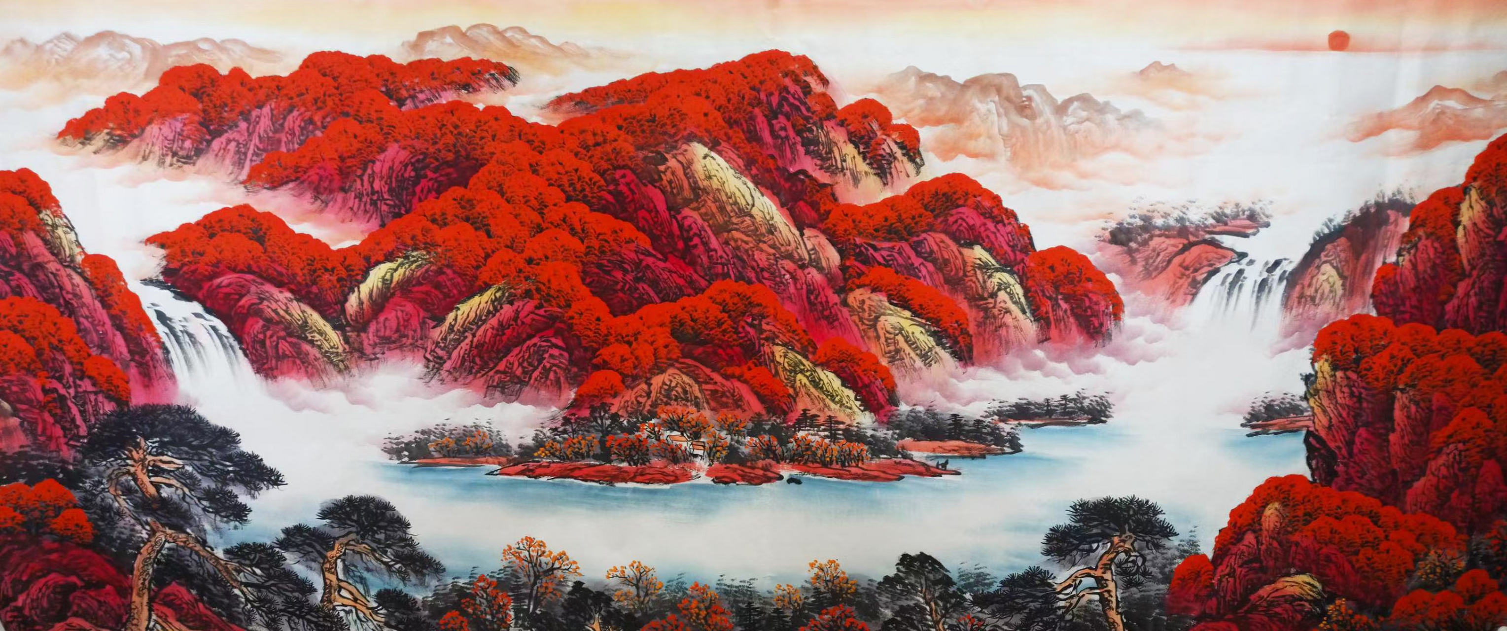 元宝山,元宝水的经典构图～鸿运当头