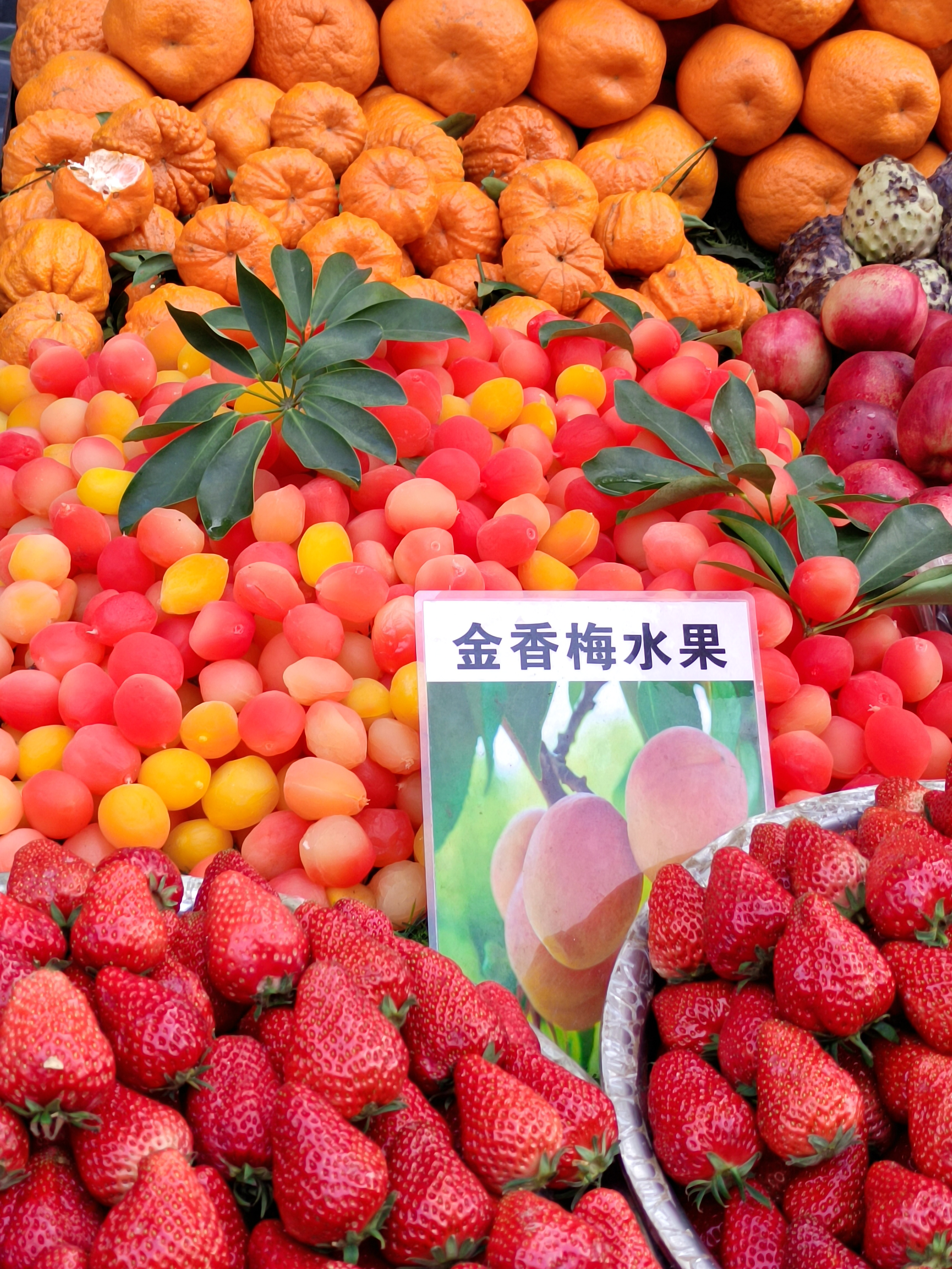 嗨,万能的朋友们,谁知道这是什么水果?是真的吗?这么诱人!