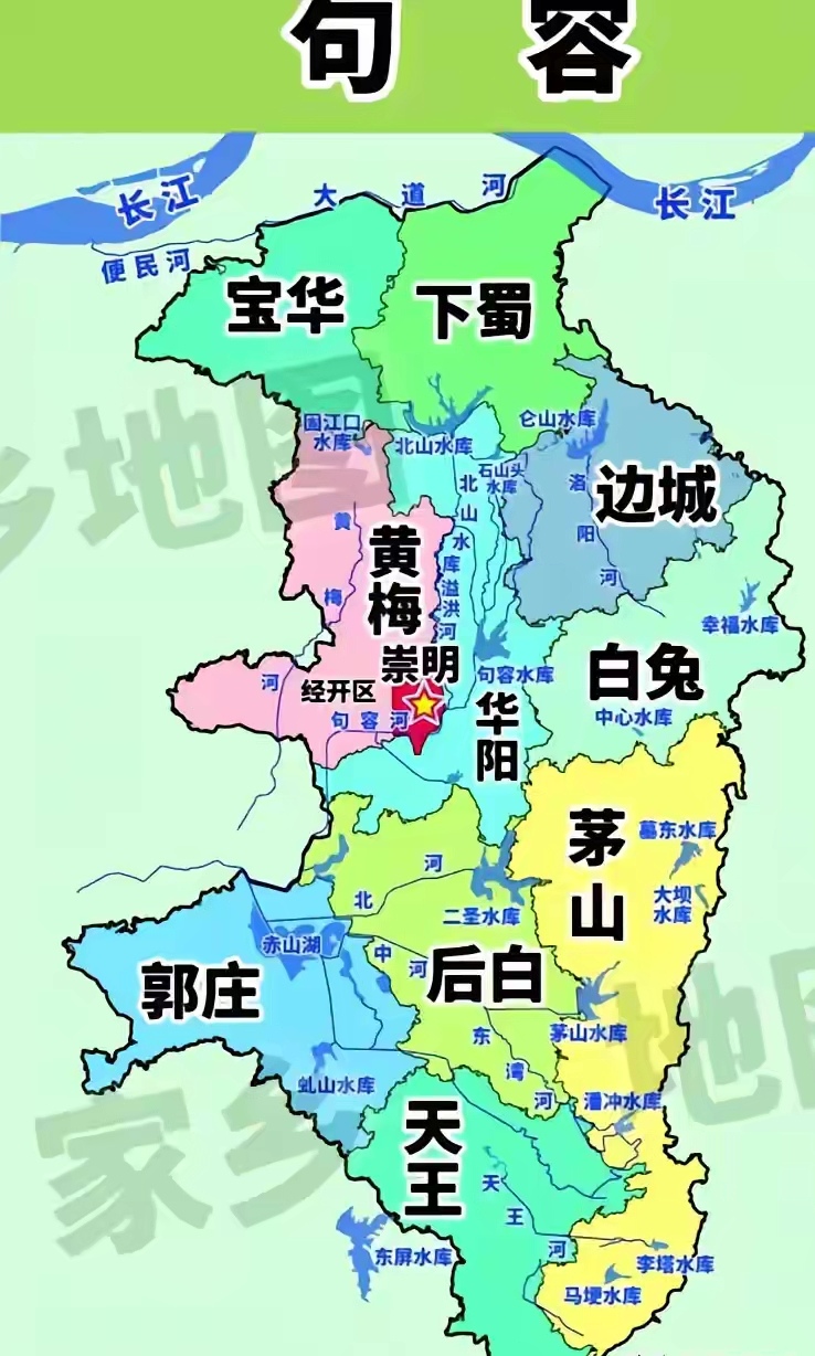 句容地图  南京老八县指的是六合县,江浦县,上元县,江宁县,句容县