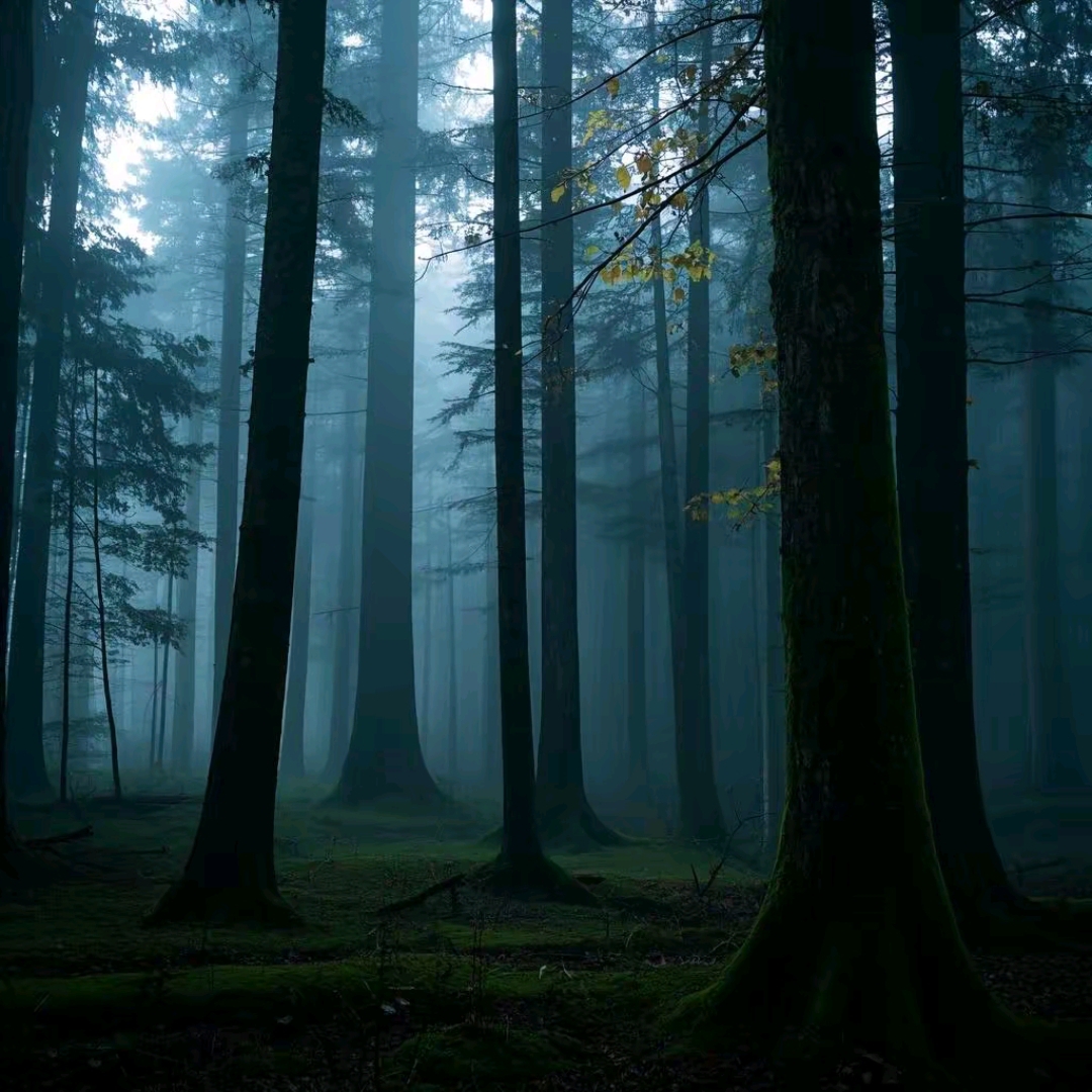 昏暗的森林往往给人阴森,神秘且充满未知危险的感觉