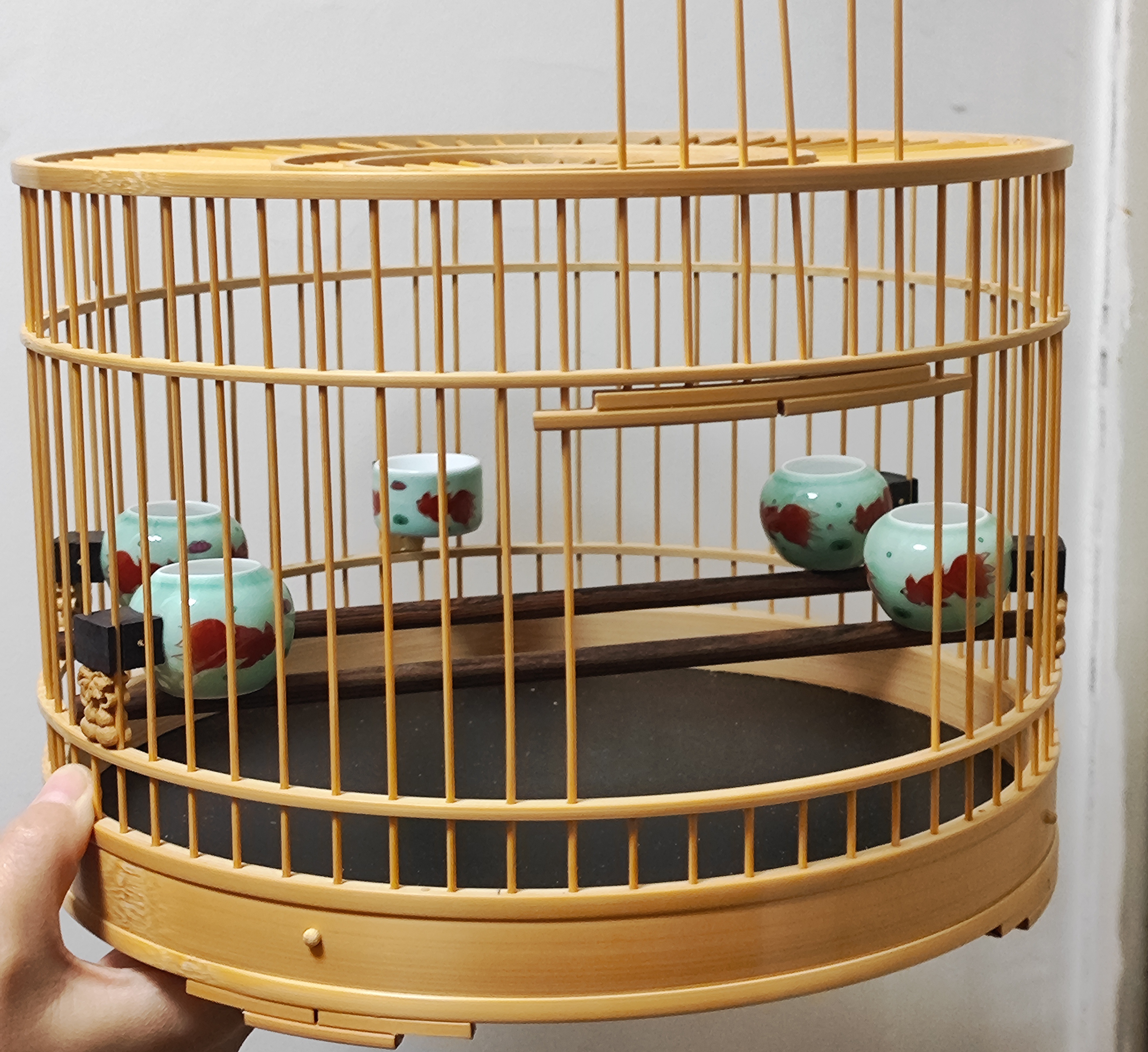 鸟笼,295直径圆笼,64条,丝距12,丝粗目测1