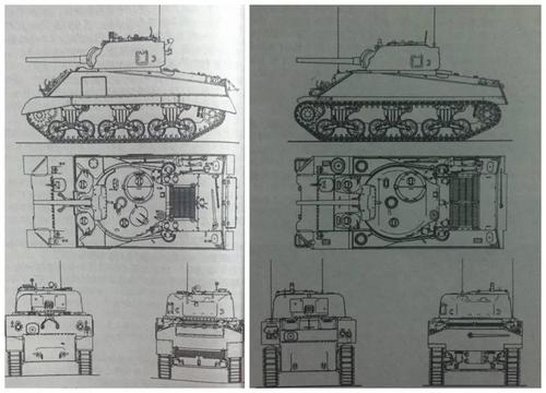 谢尔曼坦克结构图