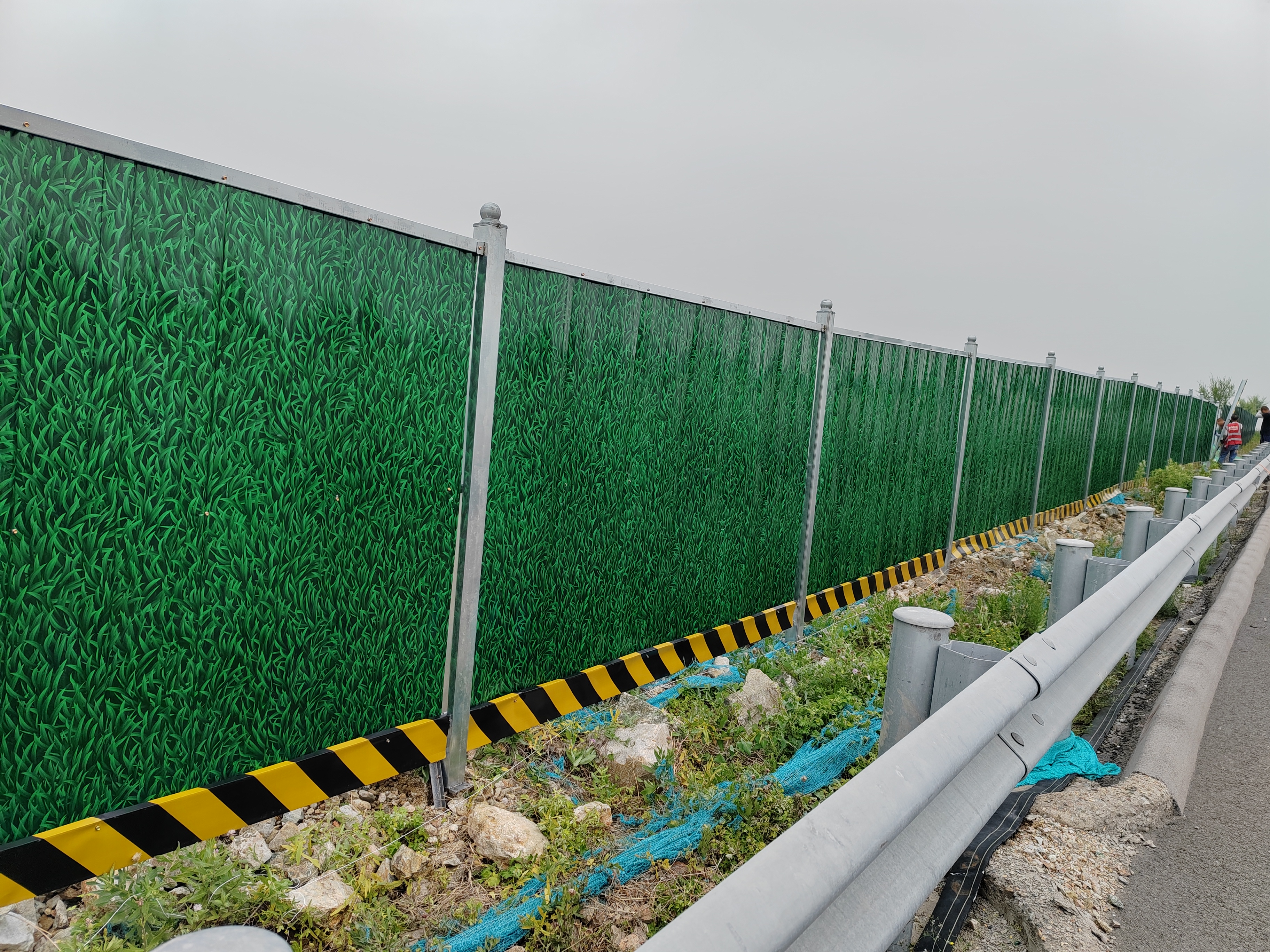 小草绿围挡,2米,2.5米高装配式围挡