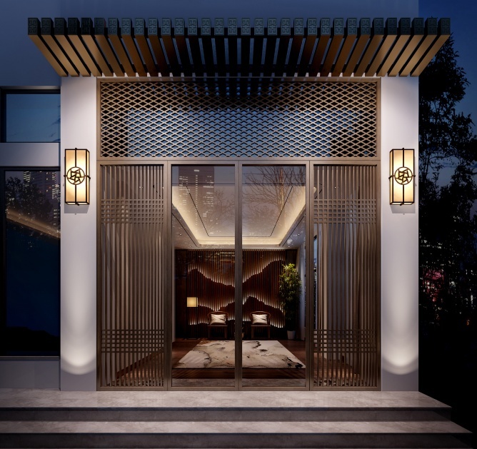 新中式门头设计,既要体现传统文化的韵味,又要融入现代审美,真是考验