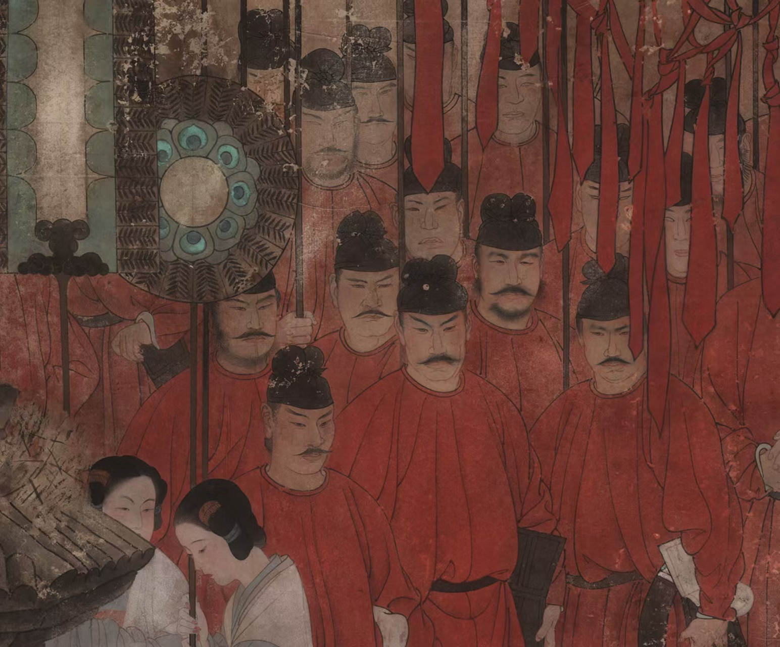 何家英《魂系马嵬》细节欣赏 《魂系马嵬》所绘唐玄宗斩杨贵妃故事
