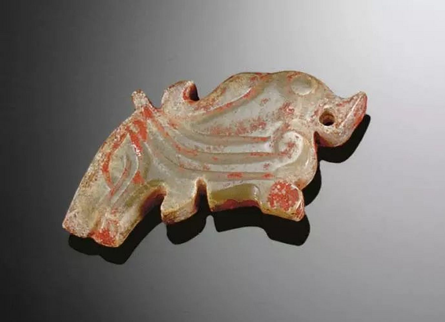 商代玉凤,满身的朱砂就是地位的象征!