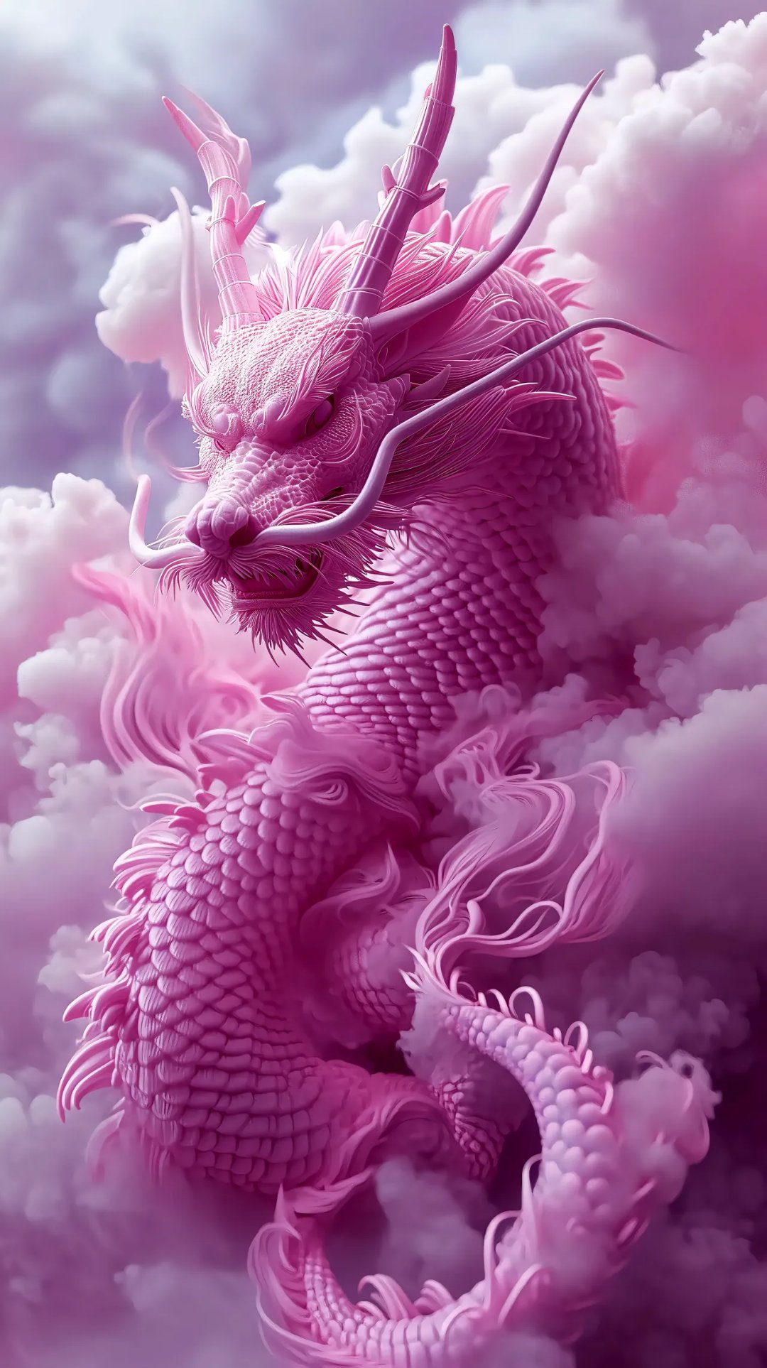 它的翅膀也好大啊,好像一扇巨大的粉色的翅膀.