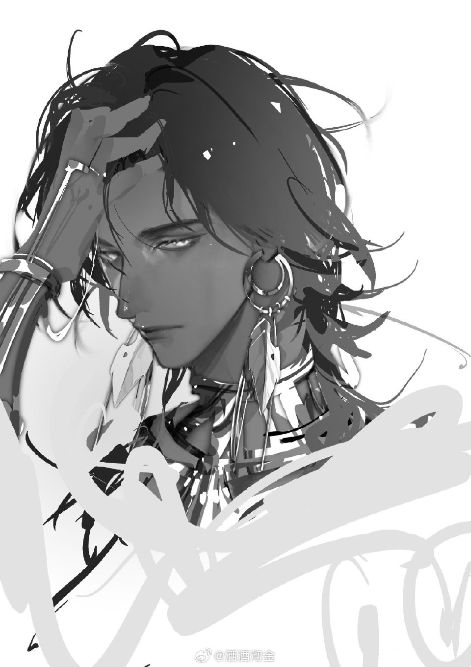 突然get到黑皮的帅*