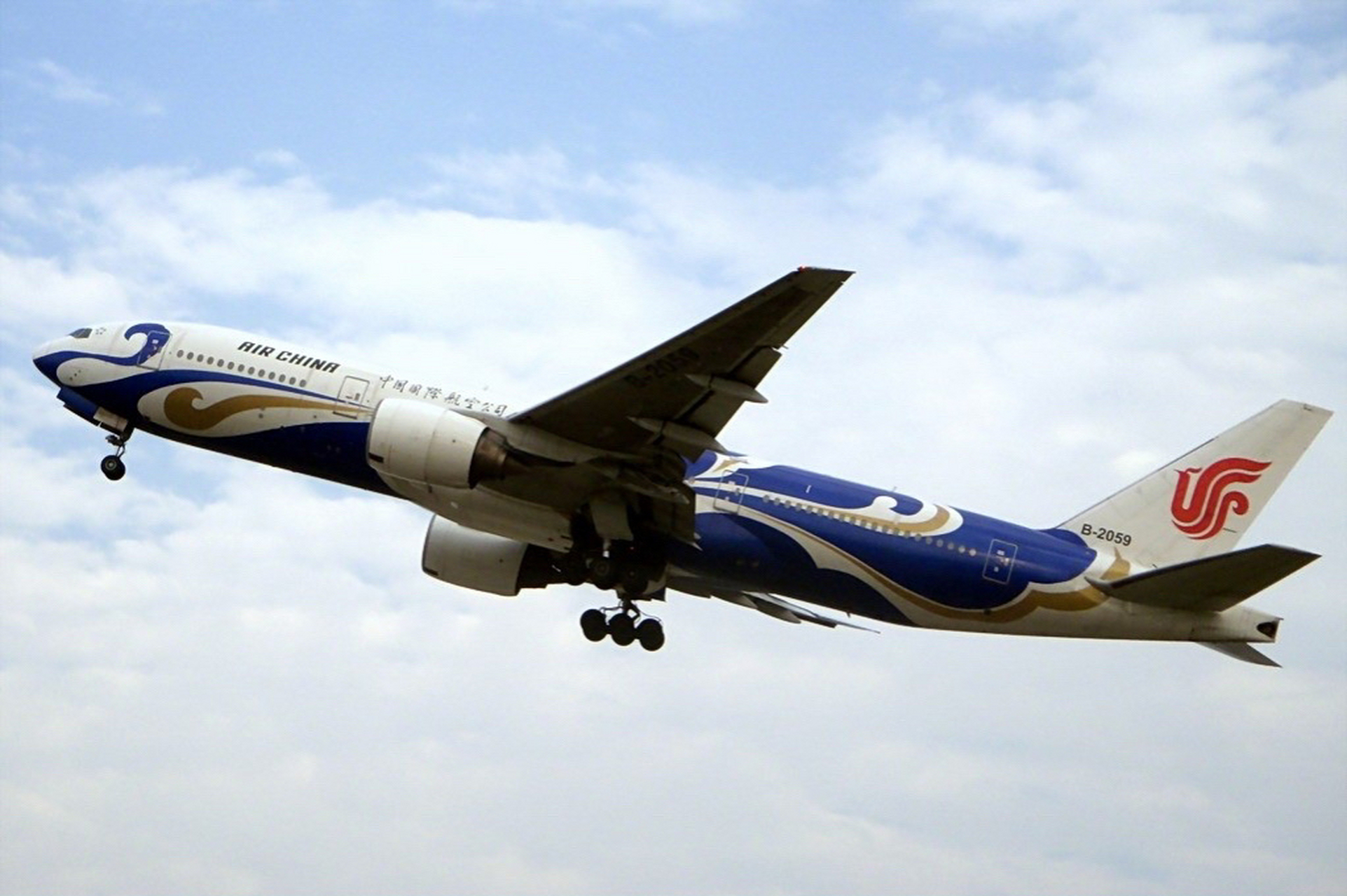 中国国际航空蓝祥云号 b-2059 飞机欣赏