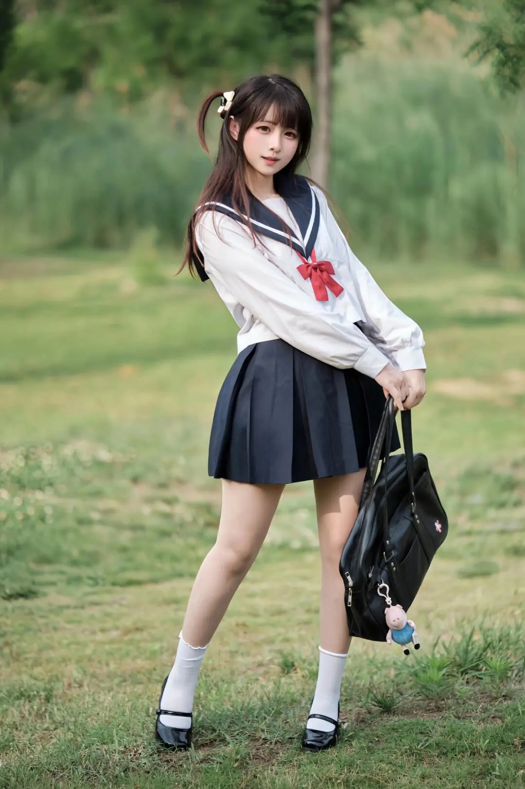 女生水手服写真图片