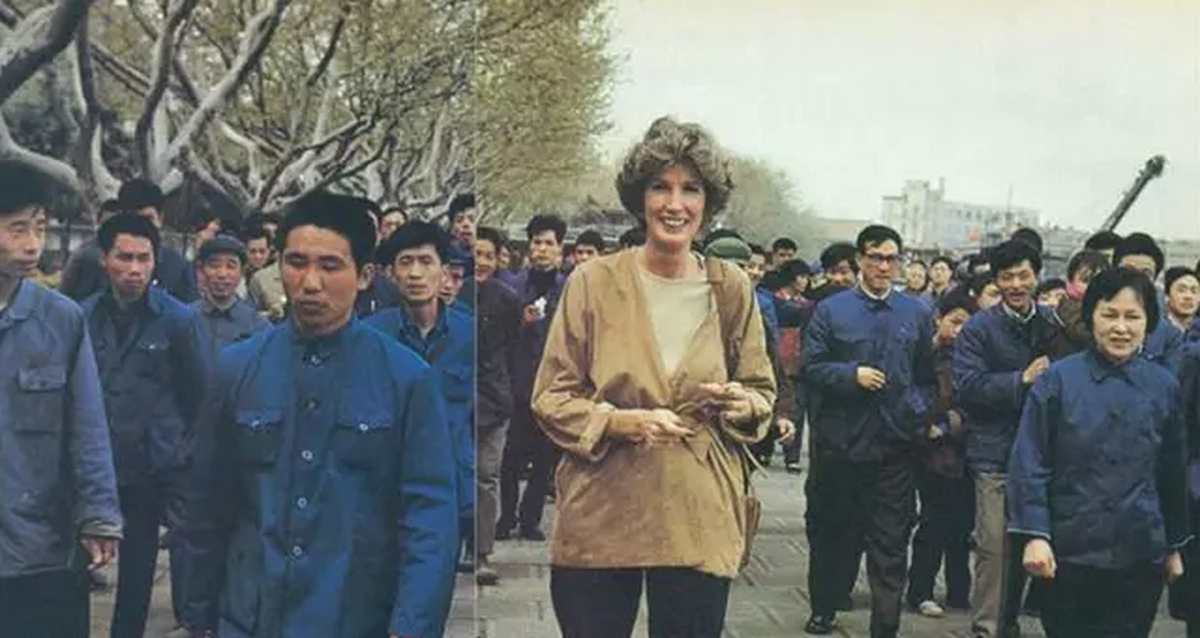 这是1975年,美国国务卿基辛格再次访华,他的夫人南希