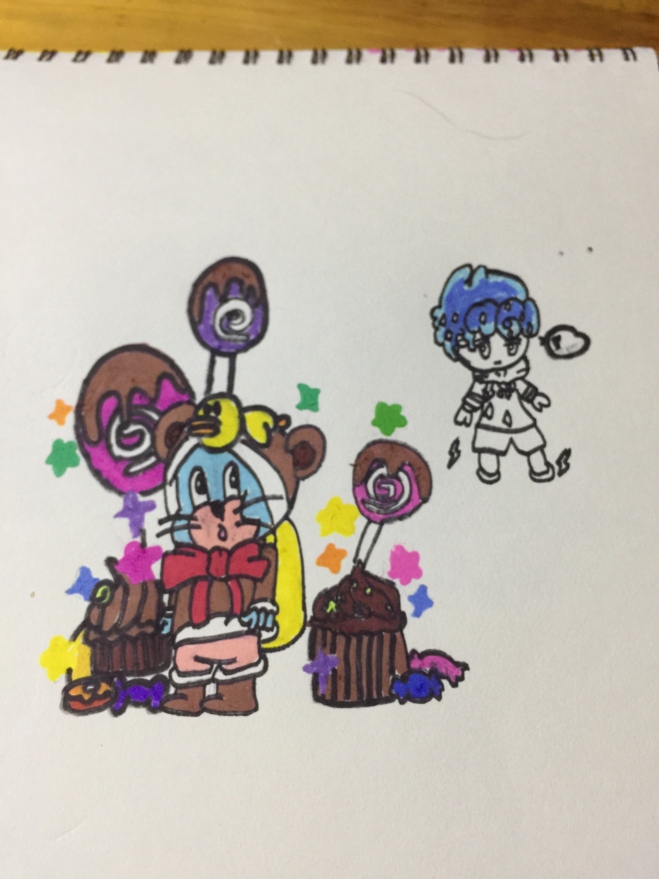 猫和老鼠and迷你世界 上一个动态里的雷光画完了.客观评价一下.