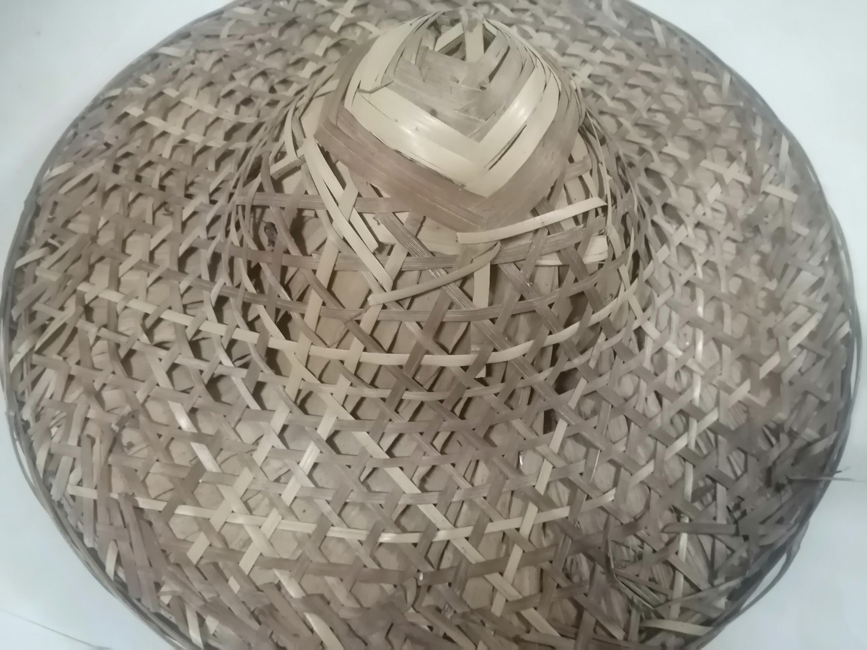 手工# 斗笠哦,这是我做的斗笠哦,我家就专门做这个哦