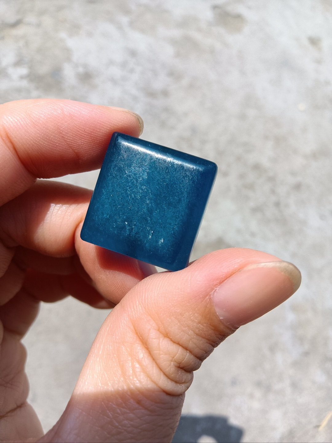 老翡翠高冰蓝色老帽正,尺寸如图所示,喜欢朋友 v