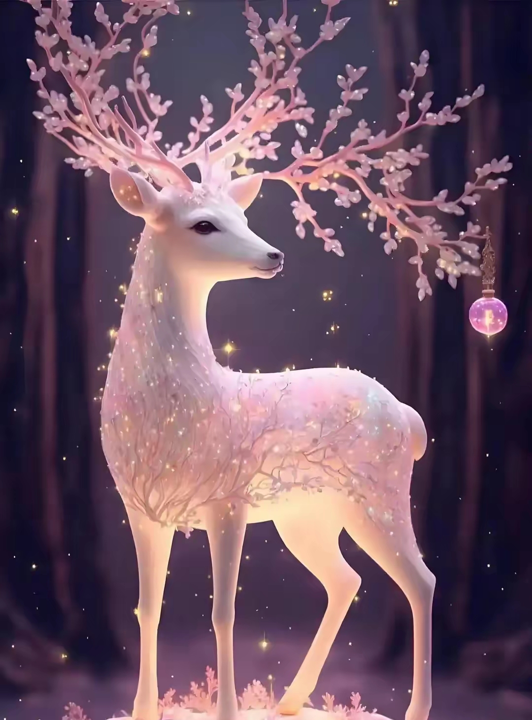 一鹿好运平安顺遂!一鹿生财富贵呈祥!"