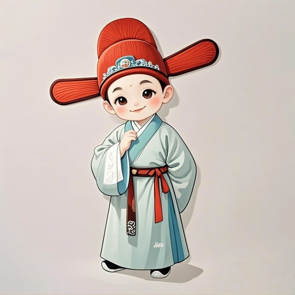 呆萌可爱古风汉服小官人