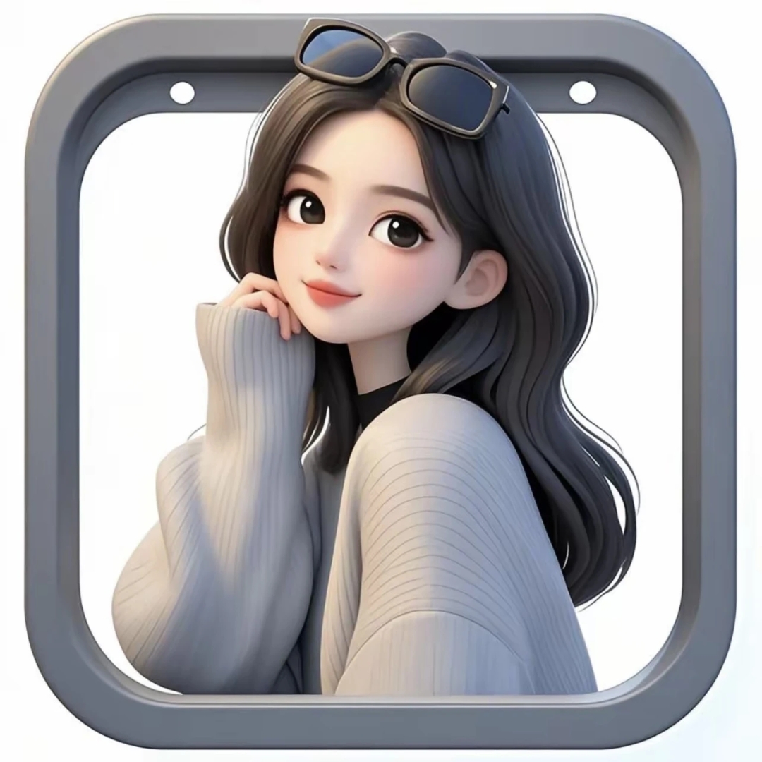 一组可爱的动漫3d app图标式微信头像