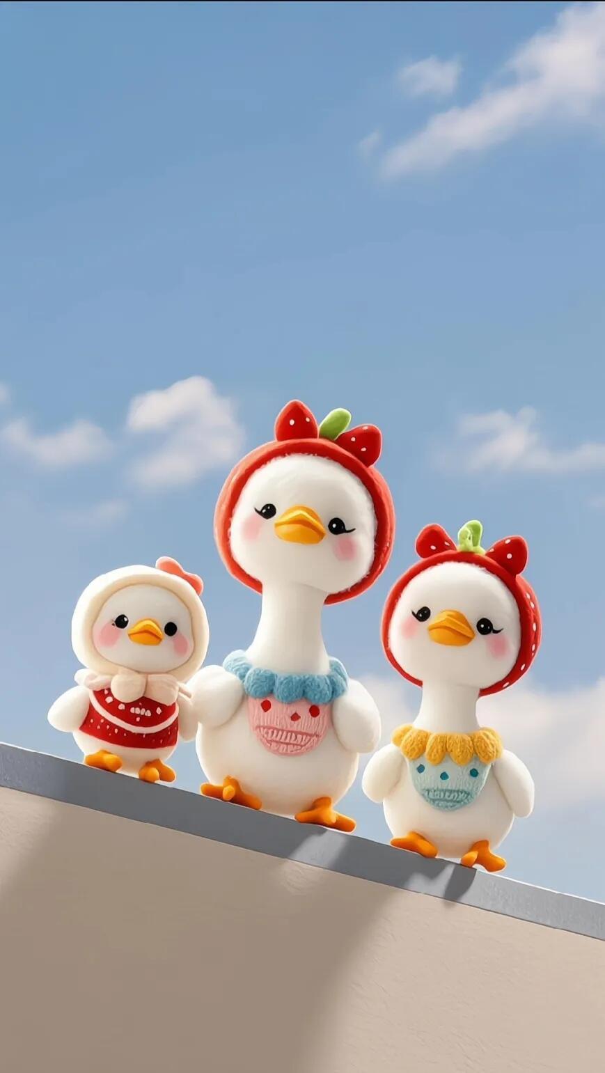 治愈呆萌可爱的鸭鸭壁纸~~
