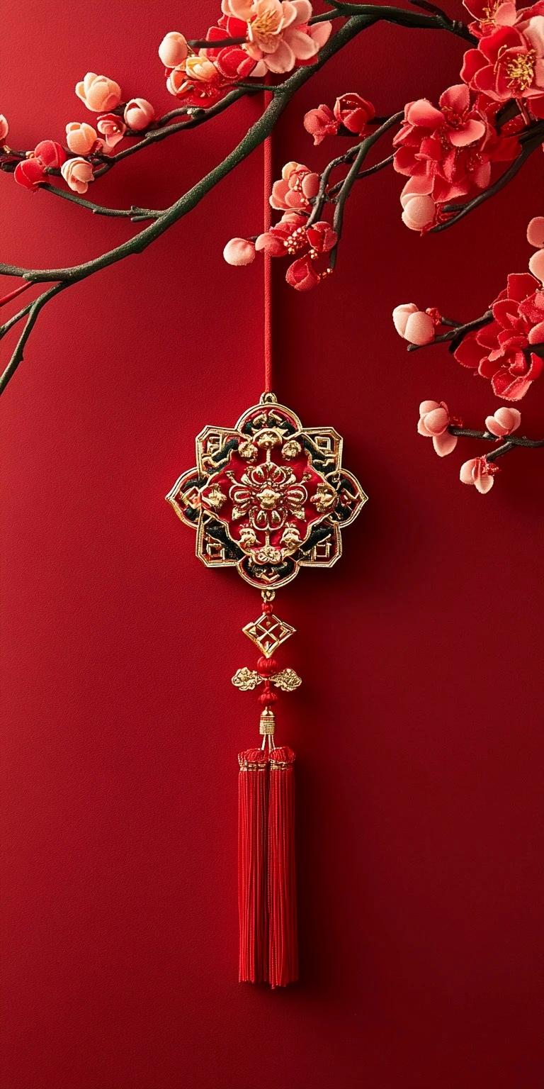 红红火火中国年中国结壁纸～