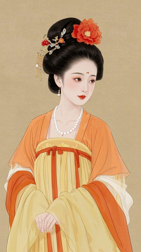 温婉丰韵的唐朝美人壁纸